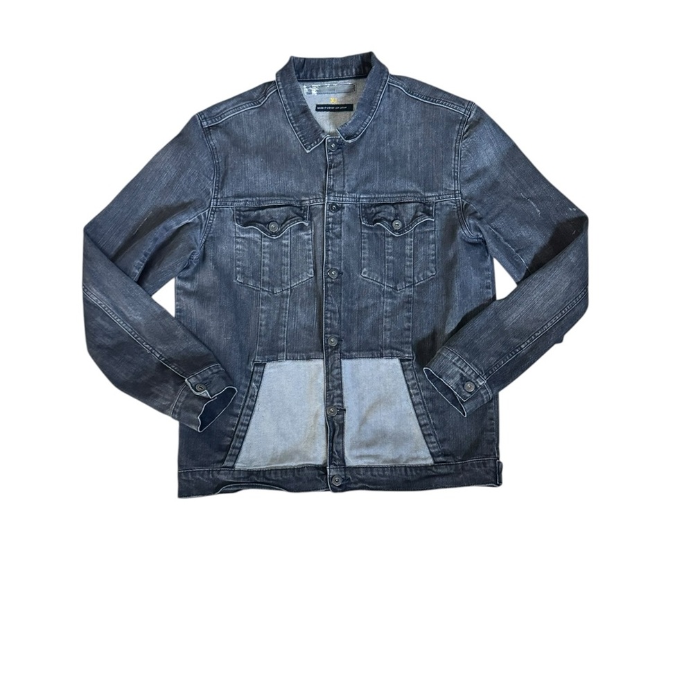Men's Denim Field Jacket in Washed Blue